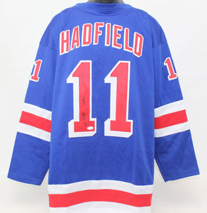 Vic Hadfield Signed Autographed New York Rangers Hockey Jersey (JSA COA)