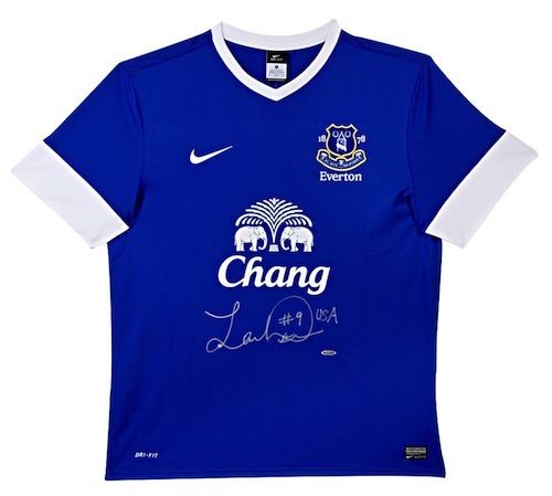 Landon Donovan Signed Autographed Everton F.C. Soccer Jersey (UDA COA)