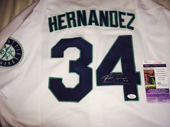 Felix Hernandez Signed Autographed Seattle Mariners Baseball Jersey (JSA COA)
