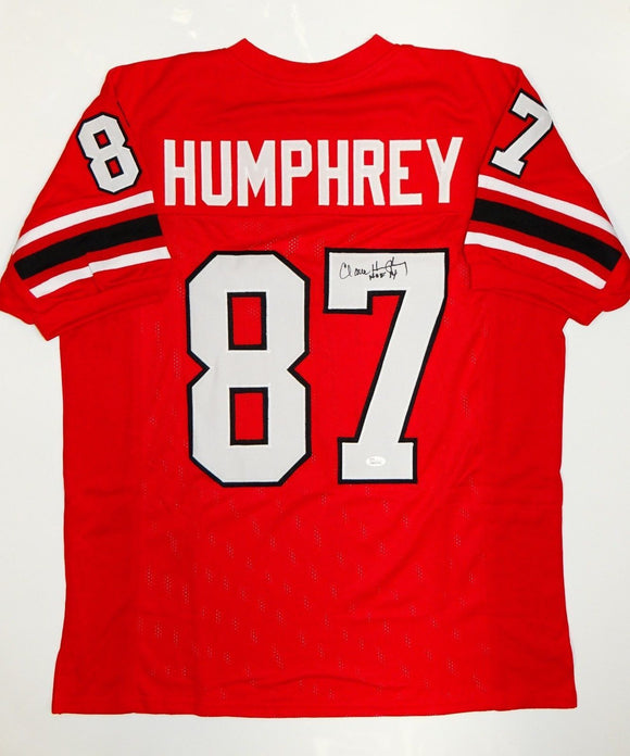 Claude Humphrey Signed Autographed Atlanta Falcons Football Jersey (JSA COA)