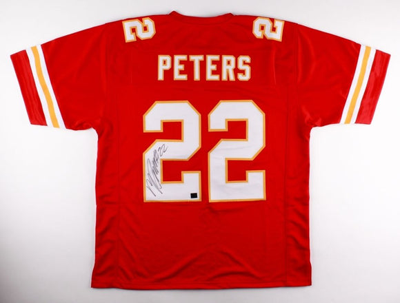 Marcus Peters Signed Autographed Kansas City Chiefs Football Jersey (Marcus Peters Authenticated)
