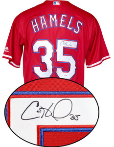 Cole Hamels Signed Autographed Texas Rangers Baseball Jersey (PSA/DNA COA)