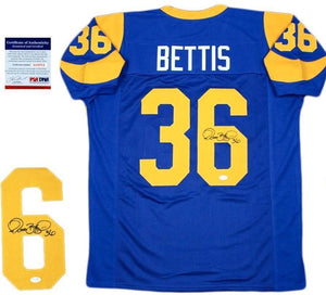 Jerome Bettis Signed Autographed Los Angeles Rams Football Jersey (JSA COA)