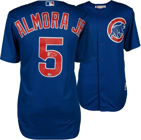 Albert Almora Jr. Signed Autographed Chicago Cubs Baseball Jersey (MLB COA)