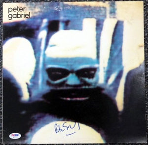 Peter Gabriel Signed Autographed "Security" Record Album (PSA/DNA COA)