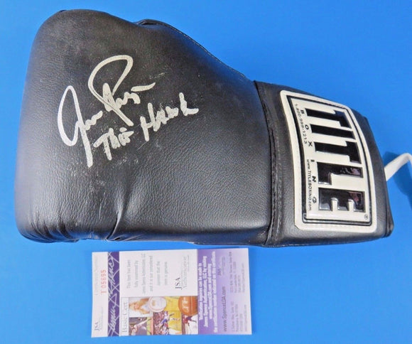 Aaron Pryor Signed Autographed Title Boxing Glove (JSA COA)