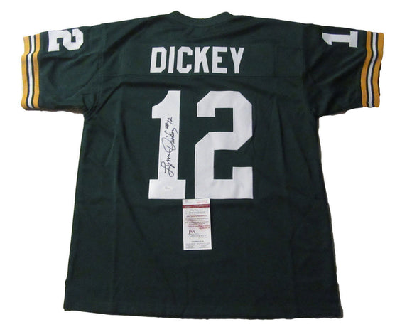 Lynn Dickey Signed Autographed Green Bay Packers Football Jersey (JSA COA)