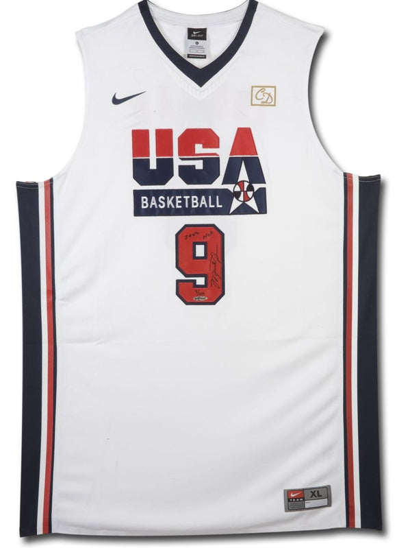 Michael Jordan Signed Autographed USA Dream Team Basketball Jersey (UDA COA)