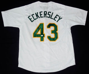 Dennis Eckersley Signed Autographed Oakland A's Baseball Jersey (JSA COA)