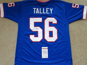 Darryl Talley Signed Autographed Buffalo Bills Football Jersey (JSA COA)