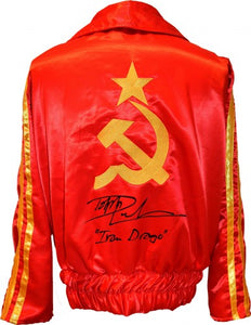 Dolph Lundgren Signed Autographed "Ivan Drago" Russian Boxing Jacket (ASI COA)