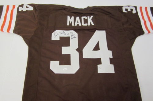 Kevin Mack Signed Autographed Cleveland Browns Football Jersey (JSA COA)