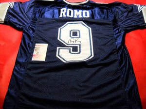 Tony Romo Signed Autographed Dallas Cowboys Football Jersey (JSA COA)