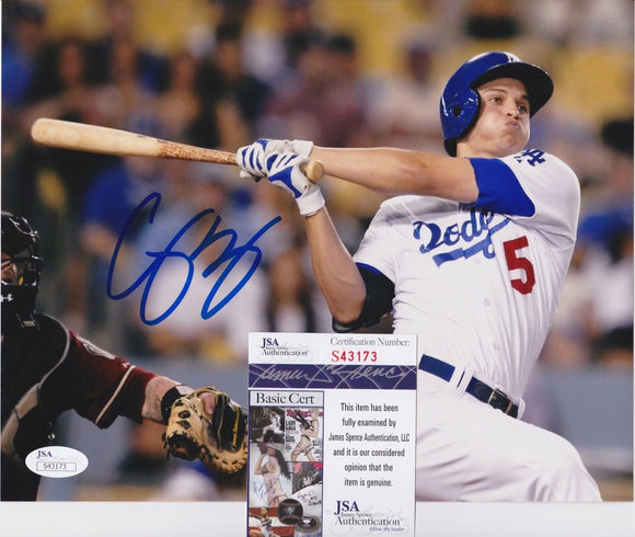 Corey Seager Signed Autographed Glossy 8x10 Photo Los Angeles Dodgers (JSA COA)