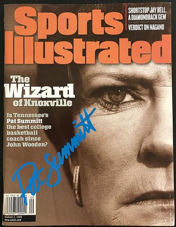 Pat Summitt Signed Autographed Complete 
