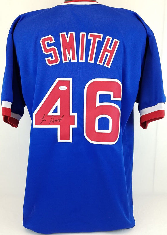 Lee Smith Signed Autographed Chicago Cubs Baseball Jersey (JSA COA)
