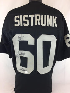 Otis Sistrunk Signed Autographed Oakland Raiders Football Jersey (JSA COA)