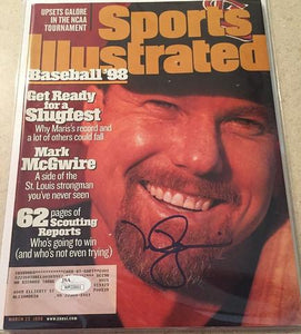Mark McGwire Signed Autographed "Sports Illustrated" Magazine (JSA COA) - St. Louis Cardinals