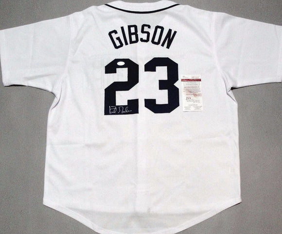 Kirk Gibson Signed Autographed Detroit Tigers Baseball Jersey (JSA COA)