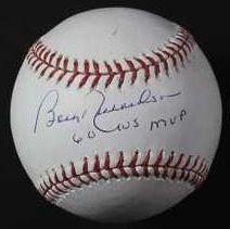 Bobby Richardson Signed Autographed '60 WS MVP' Official Major League (OML) Baseball - TriStar COA