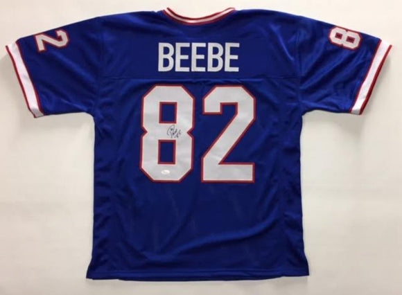 Don Beebe Signed Autographed Buffalo Bills Football Jersey (JSA COA)