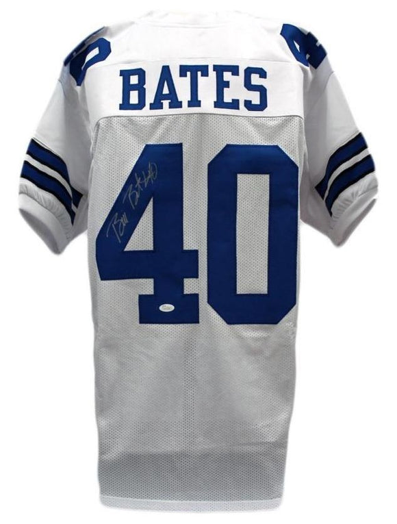 Bill Bates Signed Autographed Dallas Cowboys Football Jersey (JSA COA)