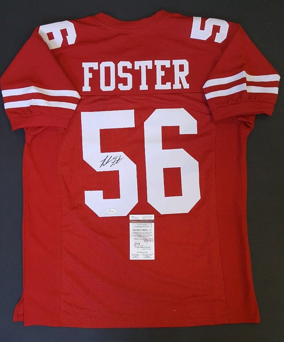 Reuben Foster Signed Autographed San Francisco 49ers Football Jersey (JSA COA)