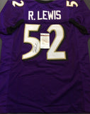 Ray Lewis Signed Autographed Baltimore Ravens Football Jersey (JSA COA)