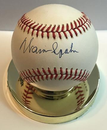 Warren Spahn Signed Autographed Official National League ONL Baseball (SA COA)