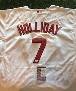 Matt Holiday Signed Autographed St. Louis Cardinals Baseball Jersey (JSA COA)