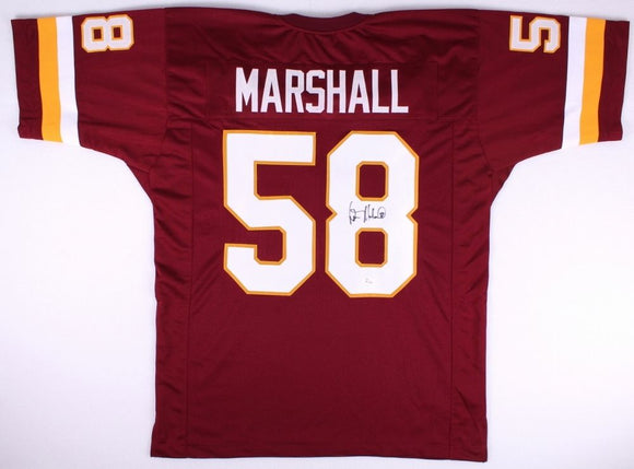 Wilber Marshall Signed Autographed Washington Redskins Football Jersey (JSA COA)