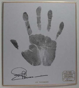 Joe Theismann Signed Autographed Numbered Limited Edition Original 8x10 Handprint