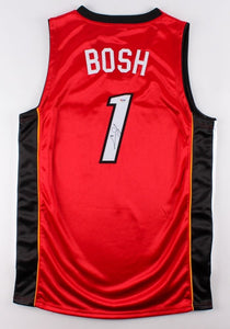 Chris Bosh Signed Autographed Miami Heat Basketball Jersey (JSA COA)