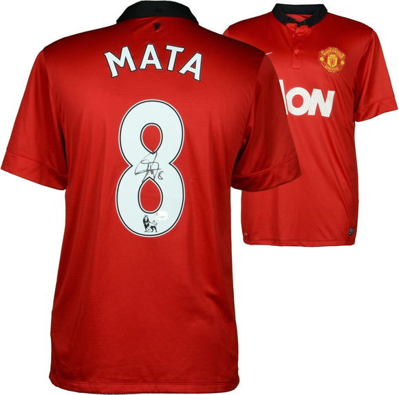 Juan Mata Signed Autographed Manchester United Soccer Jersey (Fanatics COA)