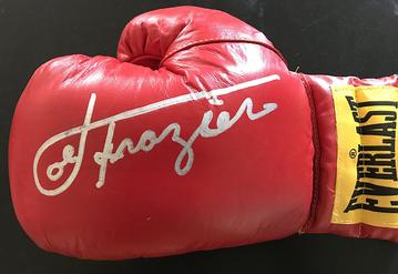 Joe Frazier Signed Autographed Everlast Boxing Glove (SA COA)