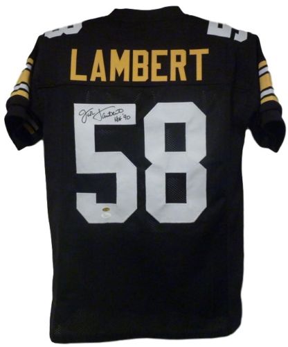 Jack Lambert Signed Autographed Pittsburgh Steelers Football Jersey (JSA COA)