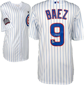 Javier Baez Signed Autographed Chicago Cubs Baseball Jersey (MLB Authenticated)