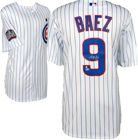Javier Baez Signed Autographed Chicago Cubs Baseball Jersey (MLB Authenticated)