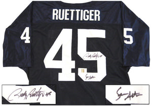 Sean Astin & Rudy Ruetiger Signed Autographed "Rudy" Notre Dame Fighting Irish Jersey (ASI COA)