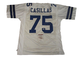 Tony Casillas Signed Autographed Dallas Cowboys Football Jersey (JSA COA)