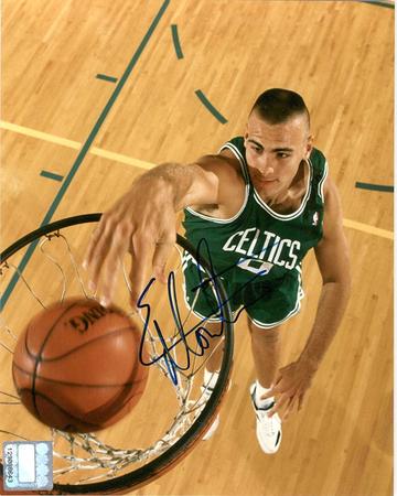 Eric Montros Signed Autographed Glossy 8x10 Photo Boston Celtics (SA COA)