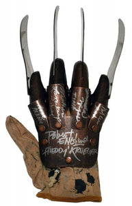 Robert Englund, Heather Langenkamp, Ronee Blakley, Amanda Wyss & Nick Corri Signed Autographed "Nightmare on Elm Street" Freddy Krueger Metal Glove (ASI COA)
