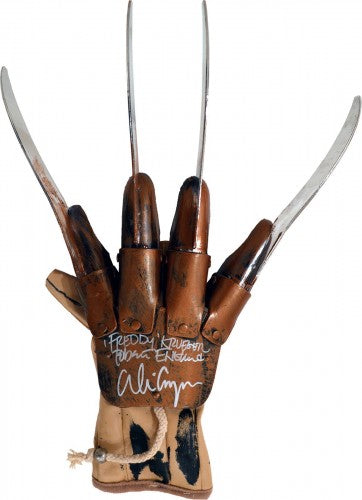 Alice Cooper & Robert Englund Signed Autographed Freddy Krueger Glove (ASI COA)