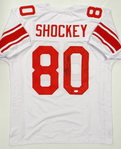 Jeremy Shockey Signed Autographed New York Giants Football Jersey (JSA COA)