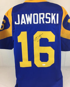 Ron Jaworski Signed Autographed Los Angeles Rams Football Jersey (JSA COA)