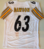 Dermontti Dawson Signed Autographed Pittsburgh Steelers Football Jersey (JSA COA)