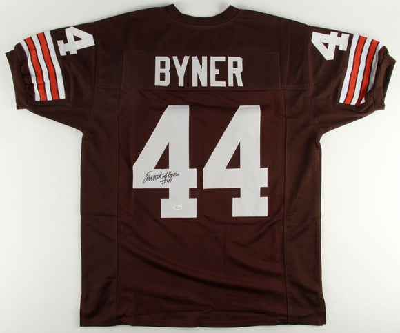Earnest Byner Signed Autographed Cleveland Browns Football Jersey (JSA COA)