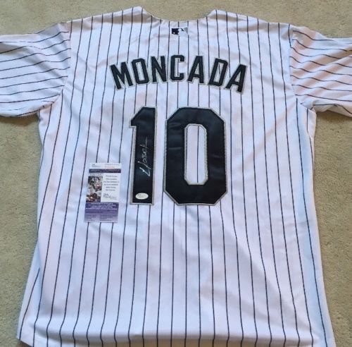 Yoan Moncada Signed Autographed Chicago White Sox Baseball Jersey (JSA COA)