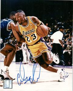 Cedric Ceballos Signed Autographed Glossy 8x10 Photo Los Angeles Lakers (SA COA)