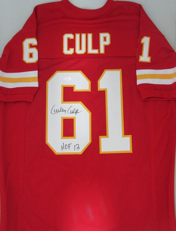 Curley Culp Signed Autographed Kansas City Chiefs Football Jersey (JSA COA)